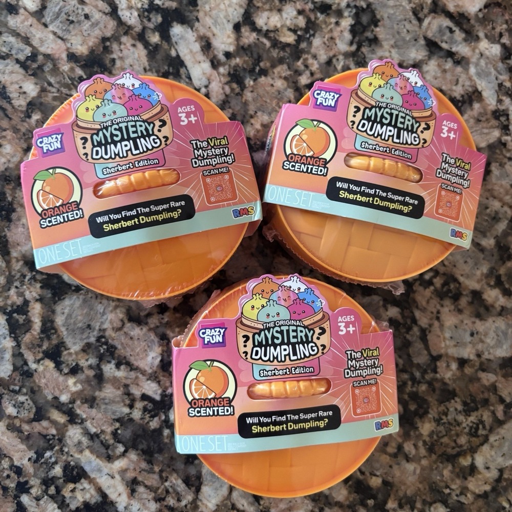 RMS Crazy Fun Mystery Dumpling Sherbert Edition Orange Scented Blind Pack of 3